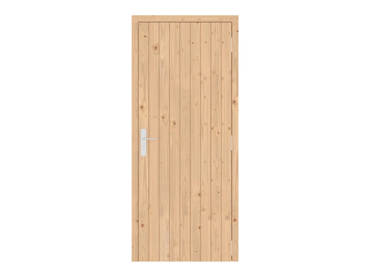 Vuren Enkele Deur Dicht Rechtsdraaiend 90 x 207 cm - Afbeelding 1